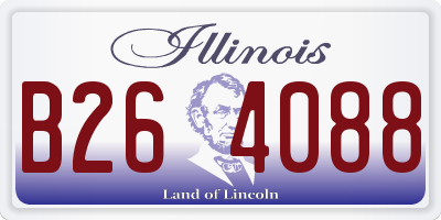 IL license plate B264088