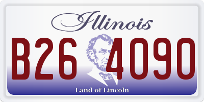 IL license plate B264090