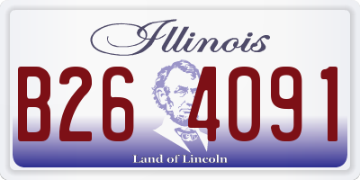 IL license plate B264091