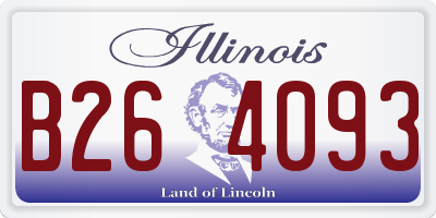 IL license plate B264093