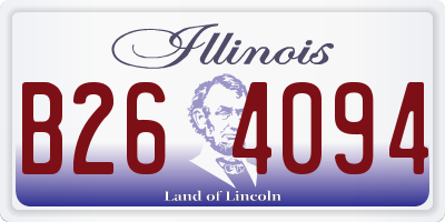 IL license plate B264094