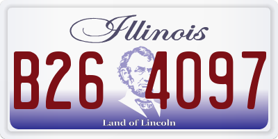 IL license plate B264097