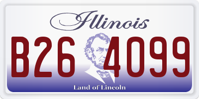 IL license plate B264099