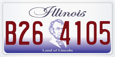 IL license plate B264105