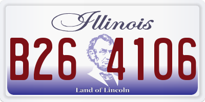 IL license plate B264106