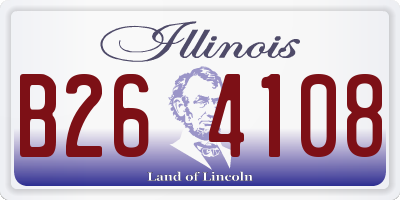 IL license plate B264108