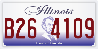 IL license plate B264109