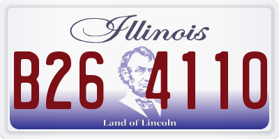 IL license plate B264110