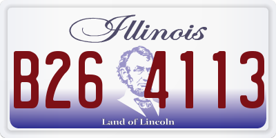 IL license plate B264113