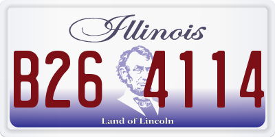IL license plate B264114