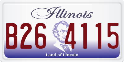 IL license plate B264115