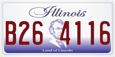 IL license plate B264116