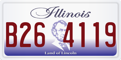 IL license plate B264119