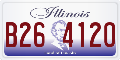 IL license plate B264120