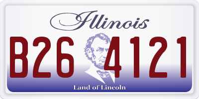 IL license plate B264121