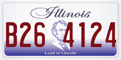 IL license plate B264124