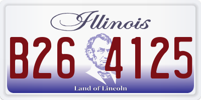 IL license plate B264125