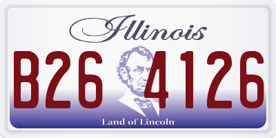 IL license plate B264126