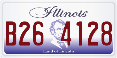 IL license plate B264128