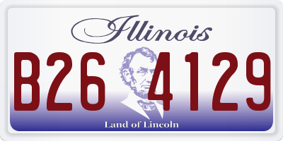 IL license plate B264129