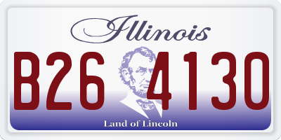 IL license plate B264130