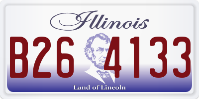 IL license plate B264133