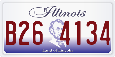 IL license plate B264134
