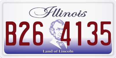IL license plate B264135