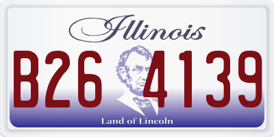 IL license plate B264139