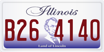 IL license plate B264140