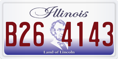 IL license plate B264143