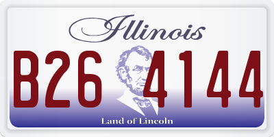 IL license plate B264144