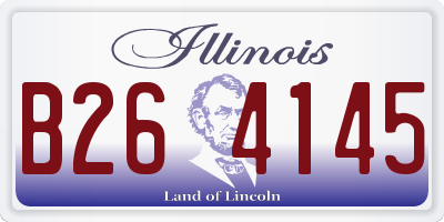 IL license plate B264145