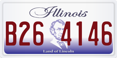 IL license plate B264146