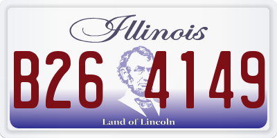 IL license plate B264149