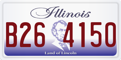 IL license plate B264150