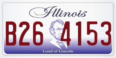 IL license plate B264153
