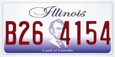 IL license plate B264154