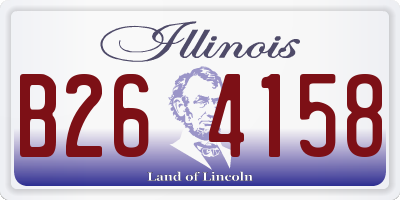IL license plate B264158