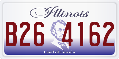 IL license plate B264162
