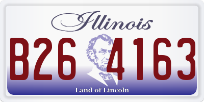 IL license plate B264163