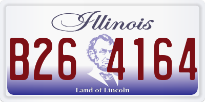 IL license plate B264164