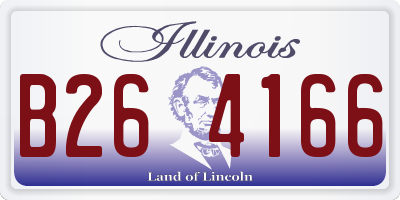 IL license plate B264166