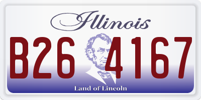 IL license plate B264167