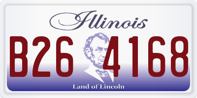 IL license plate B264168
