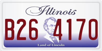 IL license plate B264170