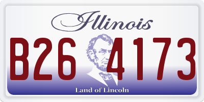 IL license plate B264173