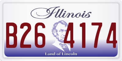 IL license plate B264174