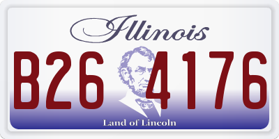 IL license plate B264176