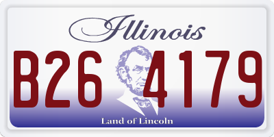 IL license plate B264179